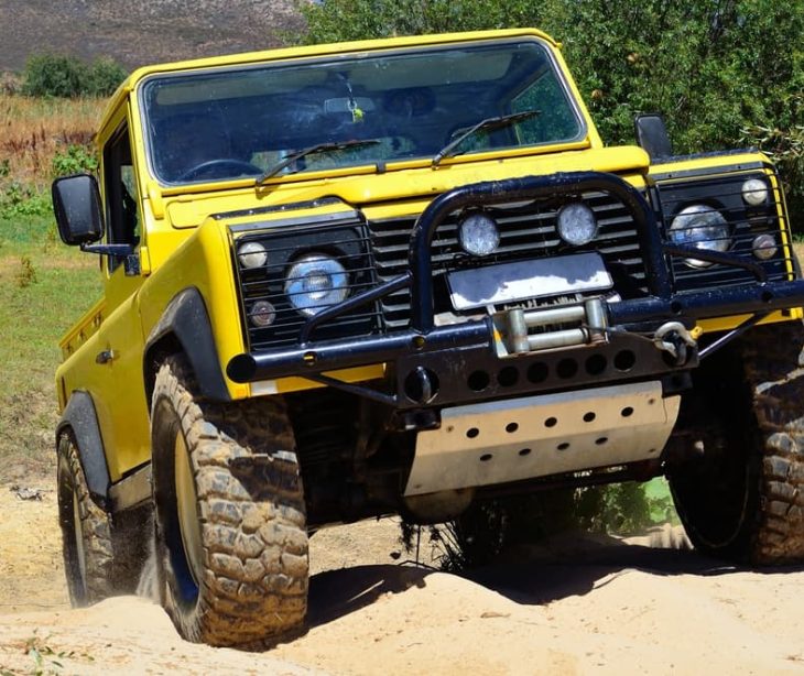 4x4 vehicle on sand — Experienced Mechanics in Tamworth, NSW